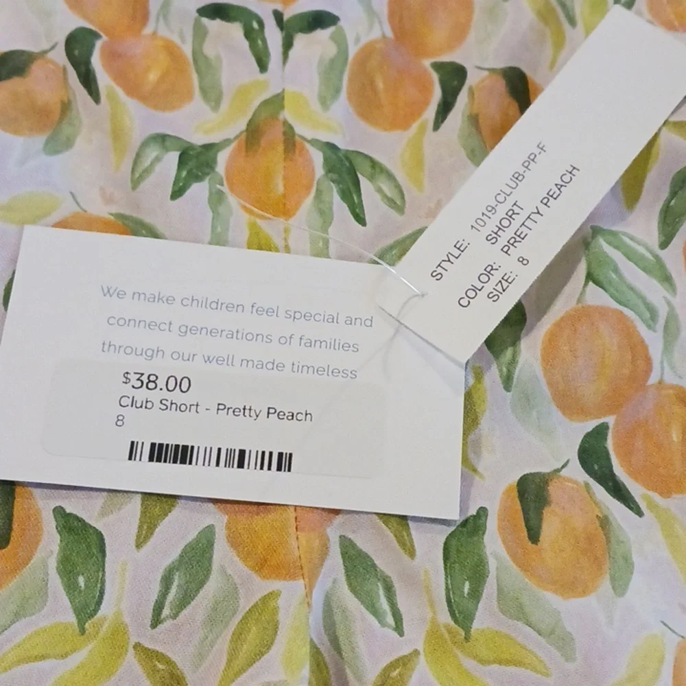 NWT J. Bailey Girl's Pretty Peach short set size 8 - Picture 6 of 9